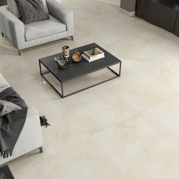 Picture of Floor tile grotto, concrete effect, matt, 9mm 60x60