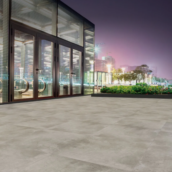 Picture of Floor tile vista grey, concrete effect, matt, 60x60