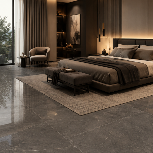 Picture of Floor tile jewels, marble effect, glossy, 87.5x163