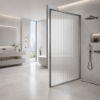 Picture of Shower glass, gun grey profile, 80x200 5mm