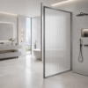 Picture of Shower glass, gun grey profile, 90x200 5mm
