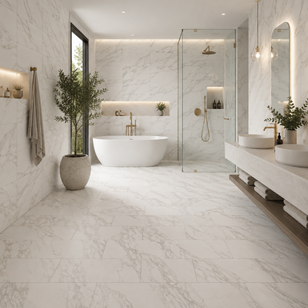 Picture of Floor tile niro, marble effect, matt, 9.5mm 30x60