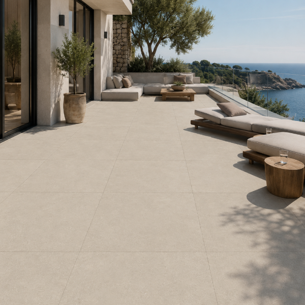 Picture of Floor tile sokar, concrete effect, matt, 100x100