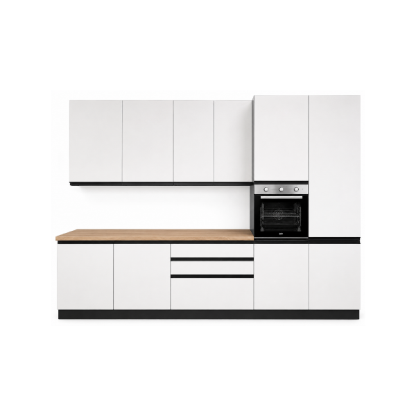 Picture of Kitchen, gio, dx, cemento perla/anthracite, 330x240cm