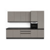 Picture of Kitchen, gio, dx, grey/anthracite, 330x240cm