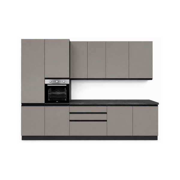 Picture of Kitchen, gio, sx, grey/anthracite, 330x240cm