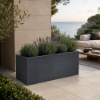 Picture of Vase, box, concrete surface, charcoal color, 100x50x50cm