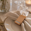 Picture of Napkin holder, giobagnara x frau, pelle frau leather,6 pieces, sc66