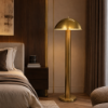 Picture of Floor lamp, mushroom, steel brushed brass, d.60x152.5cm, socket:e27*2