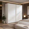 Picture of Wardrobe, systema, with two sliding doors, white, 250x220cm