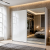 Picture of Wardrobe, systema, with two sliding doors, white, 250x220cm