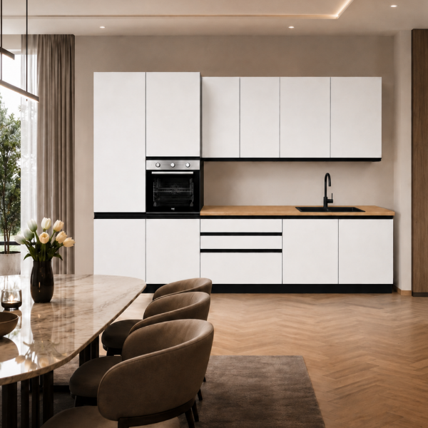 Picture of Kitchen, gio, sx, cemento perla/anthracite, 330x240cm
