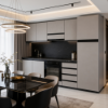 Picture of Kitchen, ronny, dx, grey/anthracite, 255x216cm