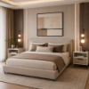 Picture of Bedside table, bravo teen, cashmere/ strippedwood, 60x40.5x55cm