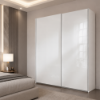 Picture of Wardrobe, systema, with two sliding doors, white, 200x220cm