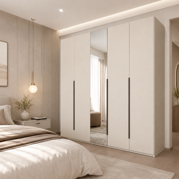Picture of Wardrobe, favorita, 5 doors with mirror, 223X230X60cm