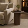 Picture of Coffee table, mushroom, base smoke, bronze mat ceramic top, 52.5x47.5x50(h)cm 
