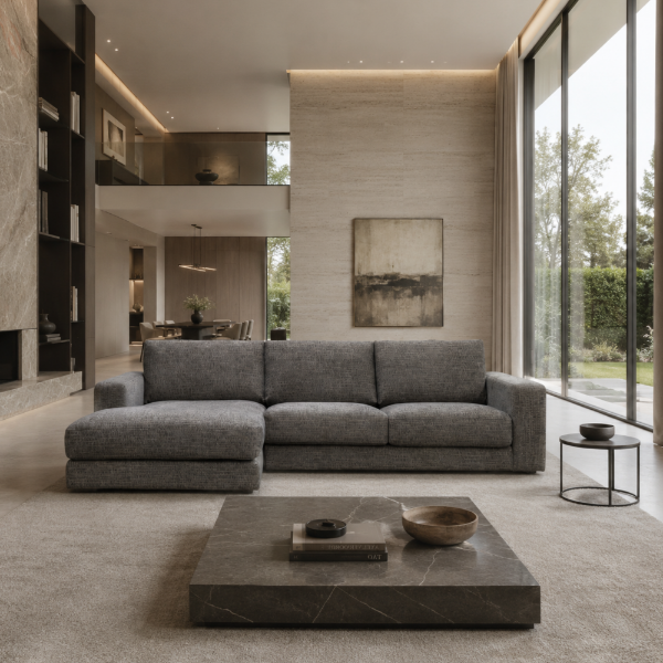 Picture of Left-hand sofa corner, vigo, cement, 303x172x82cm