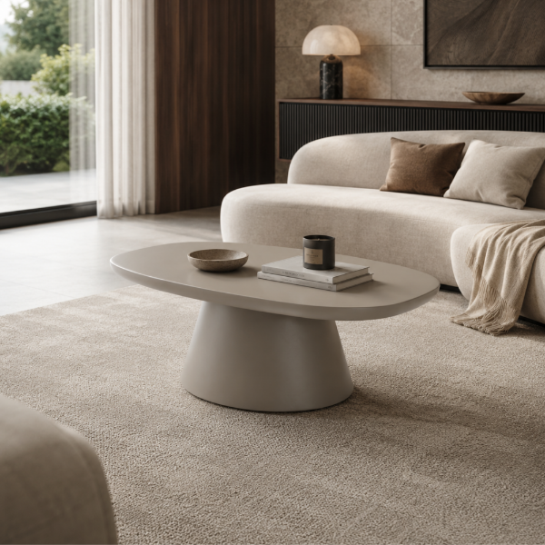 Picture of Coffee table, roko, wood, taupe, 91x59x34.5cm