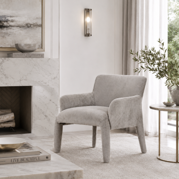 Picture of Armchair, frankie, grey, 72x72x75cm