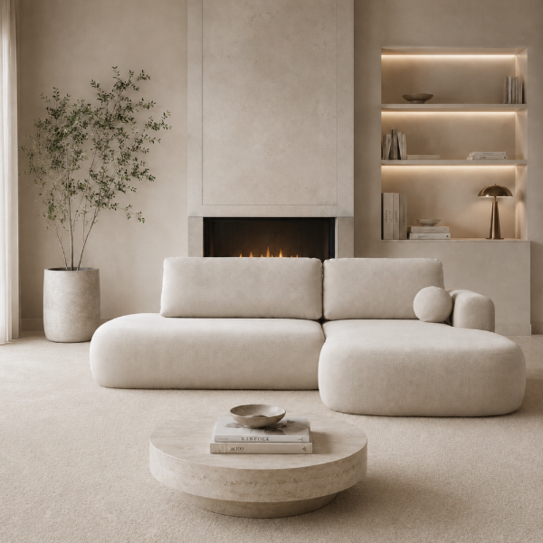 Picture of Right-hand sofa corner, ariola, fabric, loop 2, 286x175cm