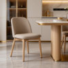 Picture of Dining chair, rayan, wood, beige