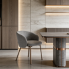 Picture of Dining chair, ozy, grey, 61.5x62x77.5cm