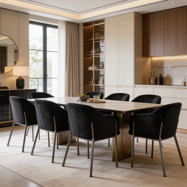 Picture of Dining chair, selva, black, 66x58x77cm