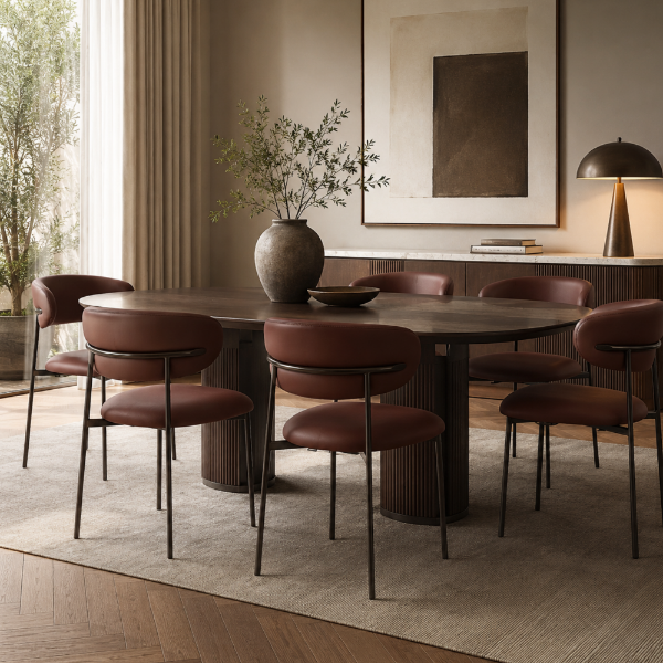 Picture of Dining chair, renee, terra, 59x57x82cm 