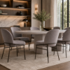 Picture of Dining chair, sophie, velvet grey
