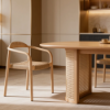 Picture of Dining chair, millie, wood natural, honey, 56x51x78cm