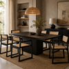 Picture of Dining chair, atelier, wood, black matte