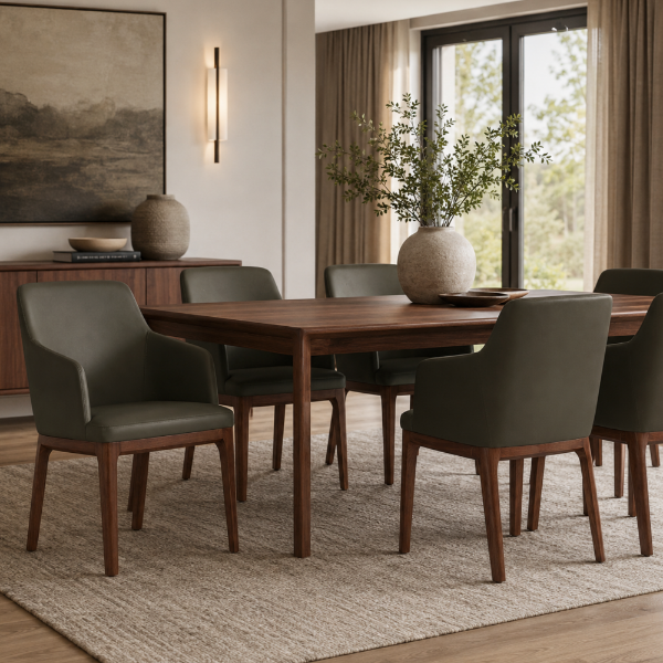 Picture of Dining chair, bloom, wood, green