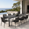Picture of Table, rio 210, extensible,polypropylene,  anthracite coated anthracite, 210/280-100 cm