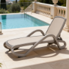 Picture of Sunlounger, alfa, polypropylene, tortora-tortora, 194,5x71 cm