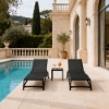 Picture of Sunlounger, atlantico, polypropylene, anthracite, 204x70 cm 