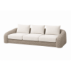Picture of Sofa 3 seater, summer mod 2, aluminium frame, beige-white, 207x109x66.5cm 