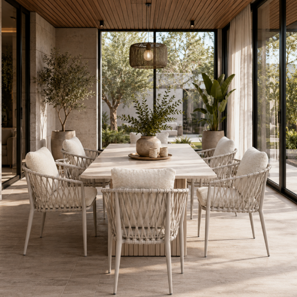 Picture of Chair with armrestm amaya alu, sand, 55x65x80cm 
