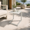 Picture of Coffee table, isla, aluminium, white, 50x42x48cm