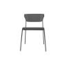 Picture of Chair, lisa , steel + polyopropylen, anthracite, 51x54x76cm