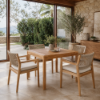 Picture of Dining table, mateo, teak natural,  90x90x76.2cm