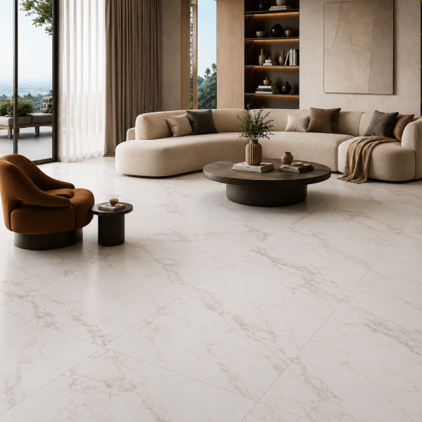 Picture of Floor tile niro, marble effect, matt, 9mm 90x90cm