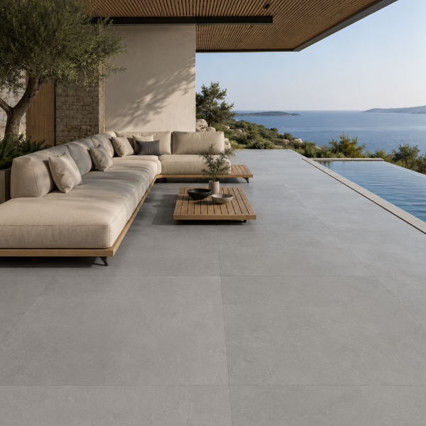 Picture of Floor tile newton, cement effect, matt, 90x90