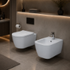 Picture of Mercury bidet, ceramic, wall hung, white