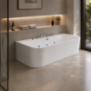Picture of Emma bathtub hydromassage, acrylic, freestanding, white, 170x75x60cm