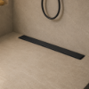 Picture of Pd1 drain, stainless steel, side outlet, black, 800mm