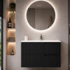 Picture of Joy bathroom furniture set, ply wood, black, 80x46x55cm