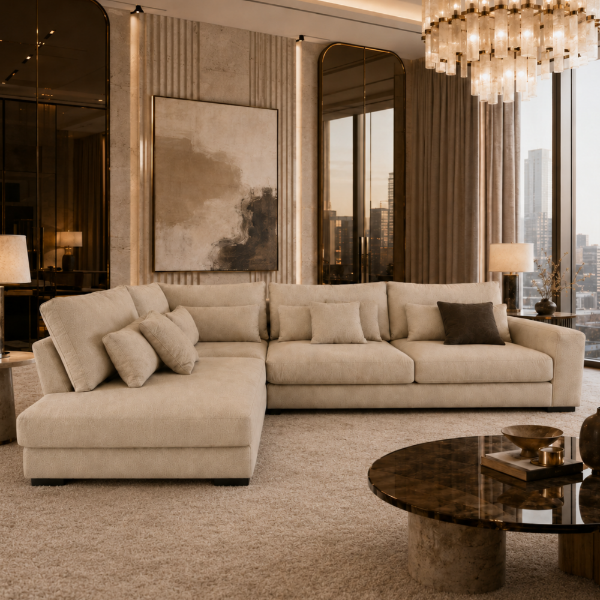 Picture of Sofa corner, Hudson set 2, left arm, memphis 04, 325x240cm