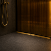 Picture of Tece drain profile, stainles steel, gold polished, 800mm