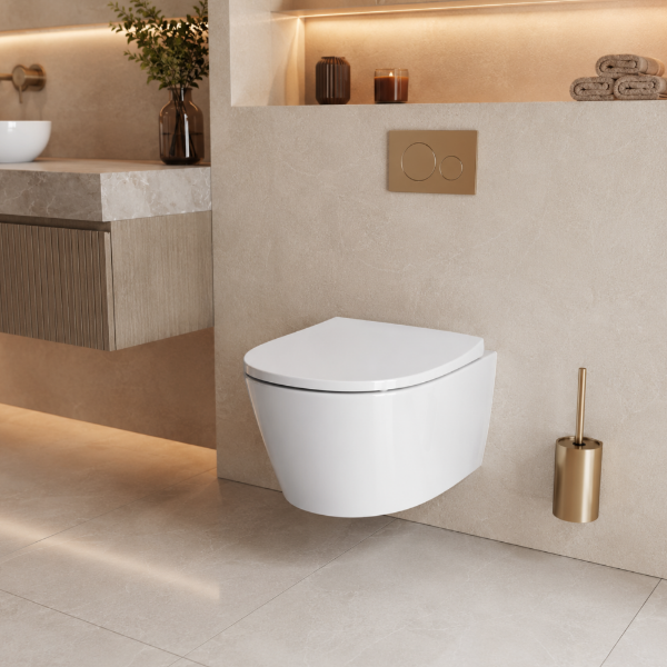 Picture of Modo wc, ceramic, wall hung, white, glossy, 52x37 cm